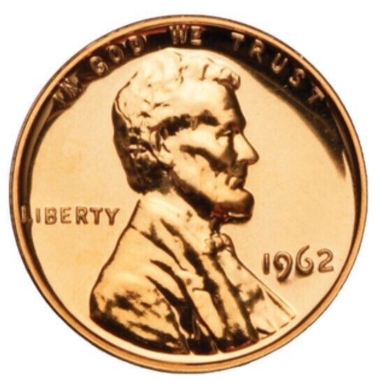 1962  PROOF LINCOLN MEMORIAL CENT #1