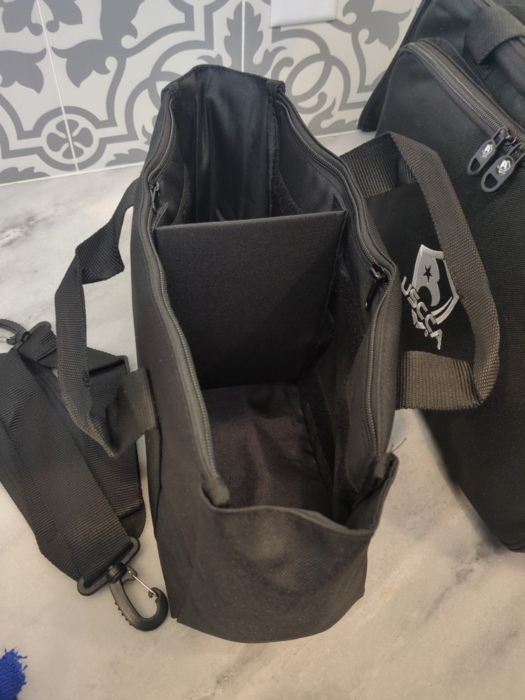 NWT USCCA Gun Range Bag Inner Bag Compartments Shoulder Strap Black