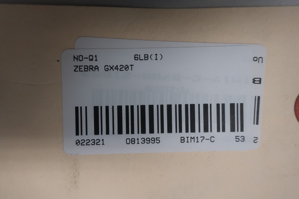 Zebra GX420T Thermal Label Printer 24v-dc