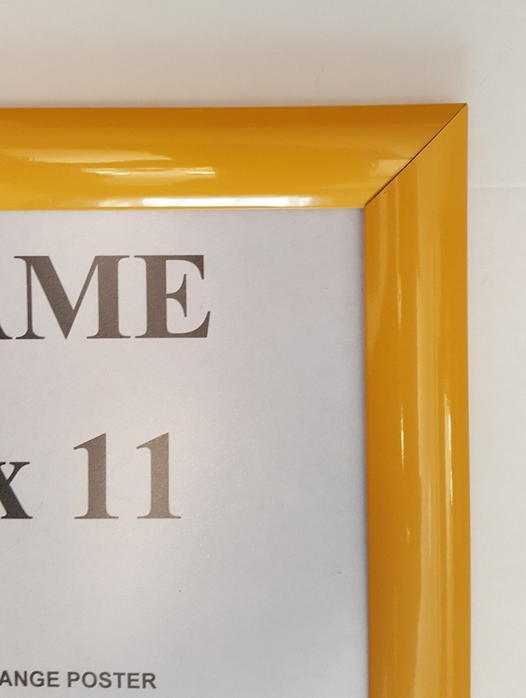 Yellow Snap Frame 8 5x11 Inches Front Loading Quick Poster