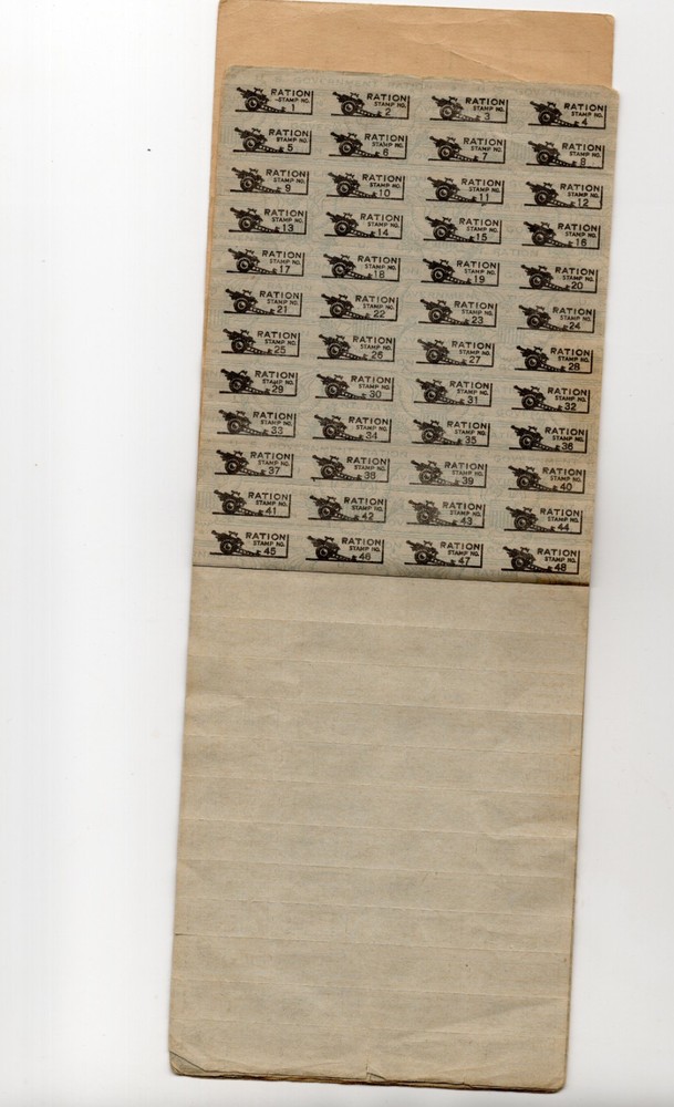C1940s - WWII War Ration Book No. 3 - XL2W