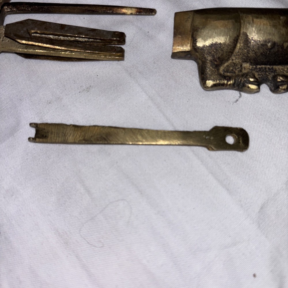 Vintage Brass Oxed Bull Lock