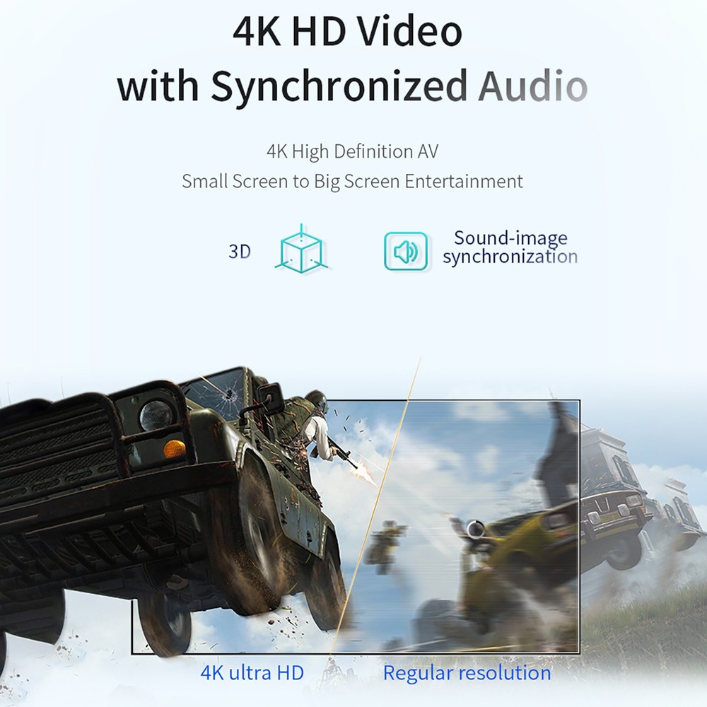 4K Wireless HDMI Video Transmitter Receiver Projector For TV Stick Switch PC m