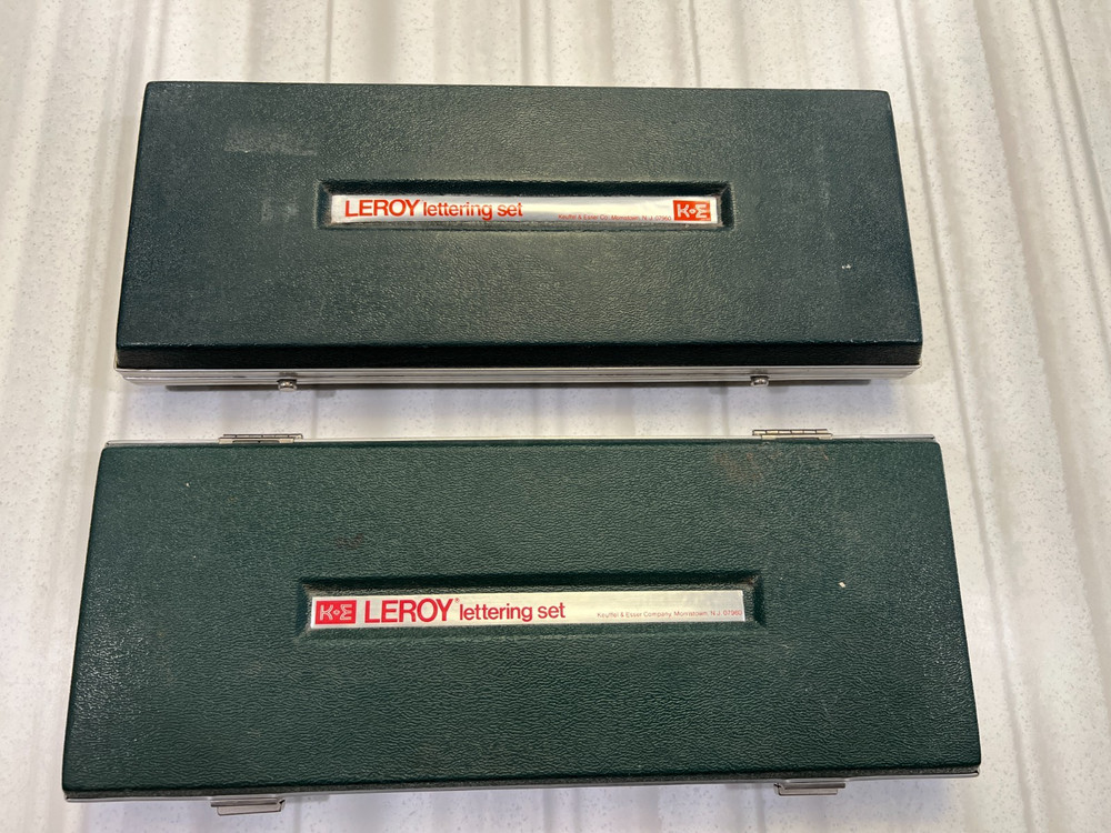 Keuffel & Esser K & E Leroy Lettering Sets