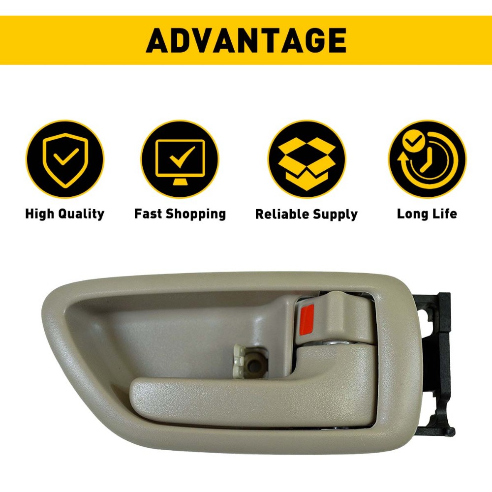 Inside Gray Right Side Door Handle for Sequoia 01-07 04-06 Tundra Crew Cab EOA