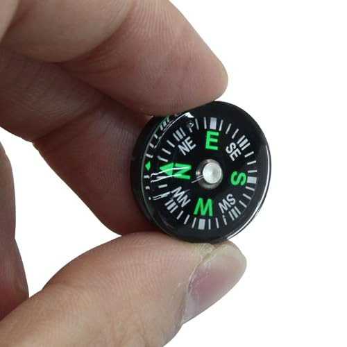 15Pcs 20mm Compass Bulk, Button Compass Accessories Mini Pocket Compass Tiny