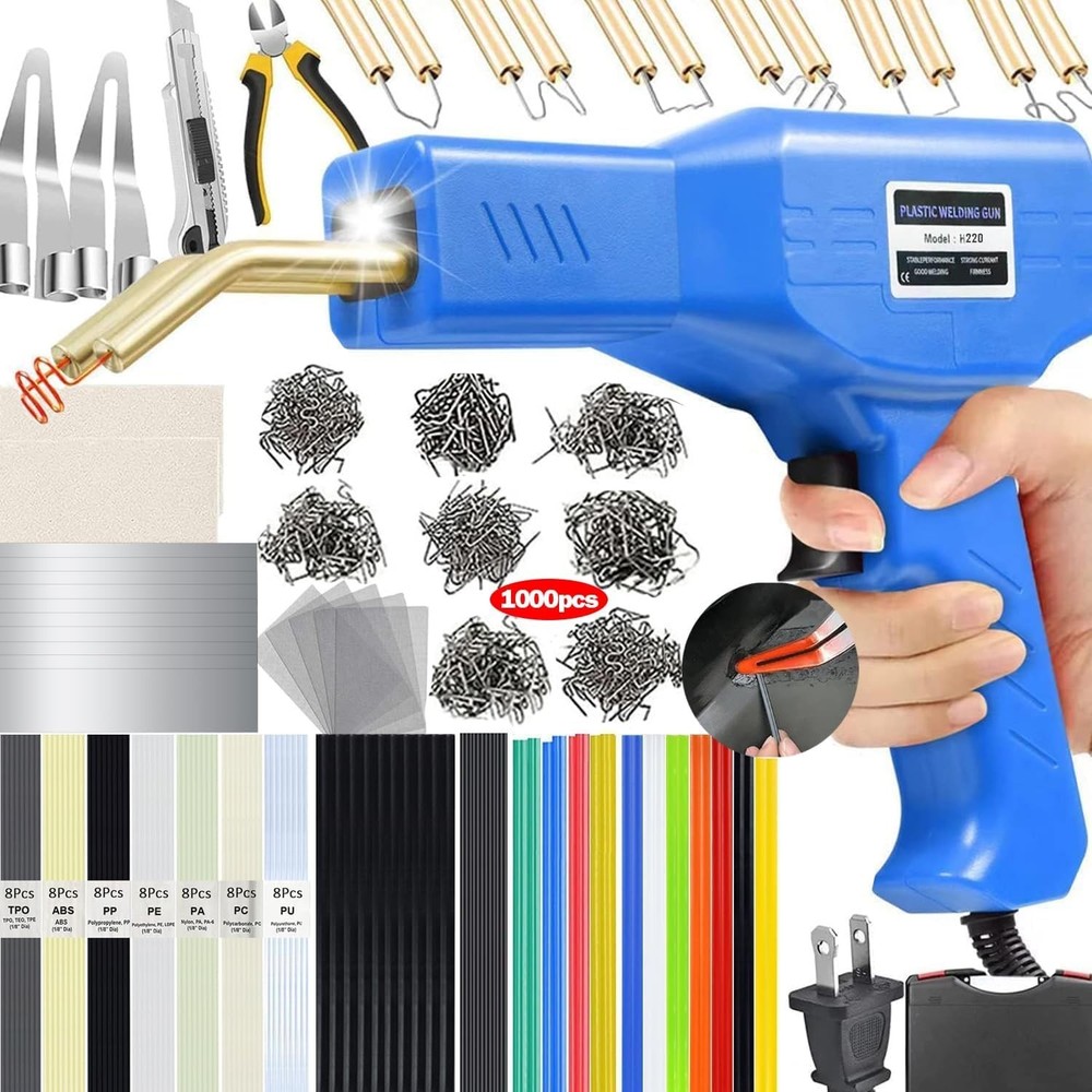 Upgraded 220W Plastic Welder Kit Blue