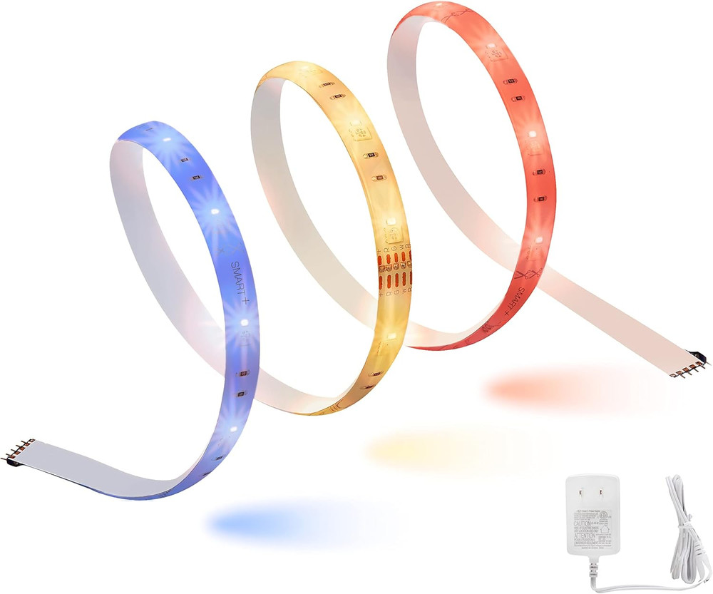 SYLVANIA Smart LED Wifi Full Color Light Strip, 6.5 Ft, Dimmable, Compatible wit