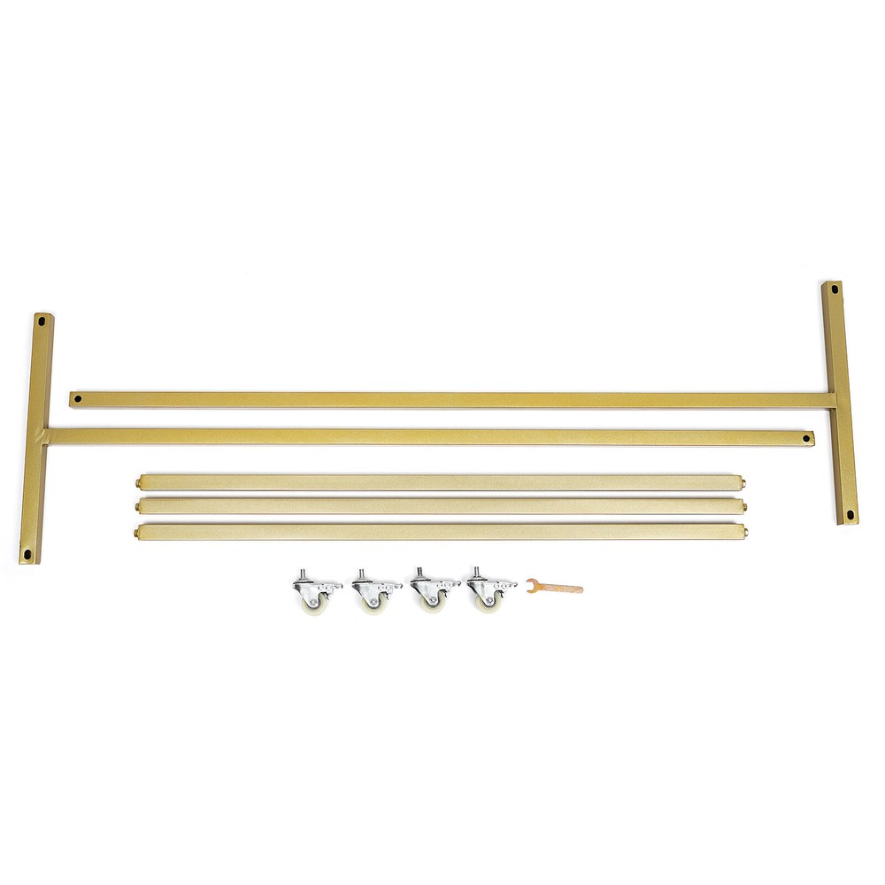 Industrial Iron Clothes Rail Storage Garment Shelf Hanging Display Standing Rack