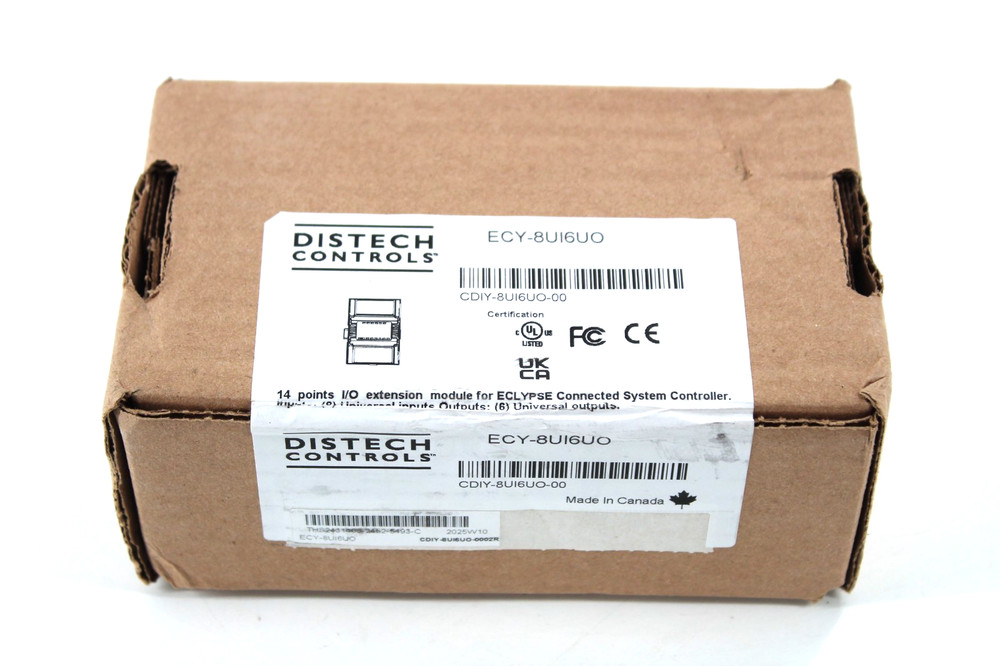 NEW Distech Controls ECY-8UI6UO I/O Extension Module Eclypse 8 Input 6 Output