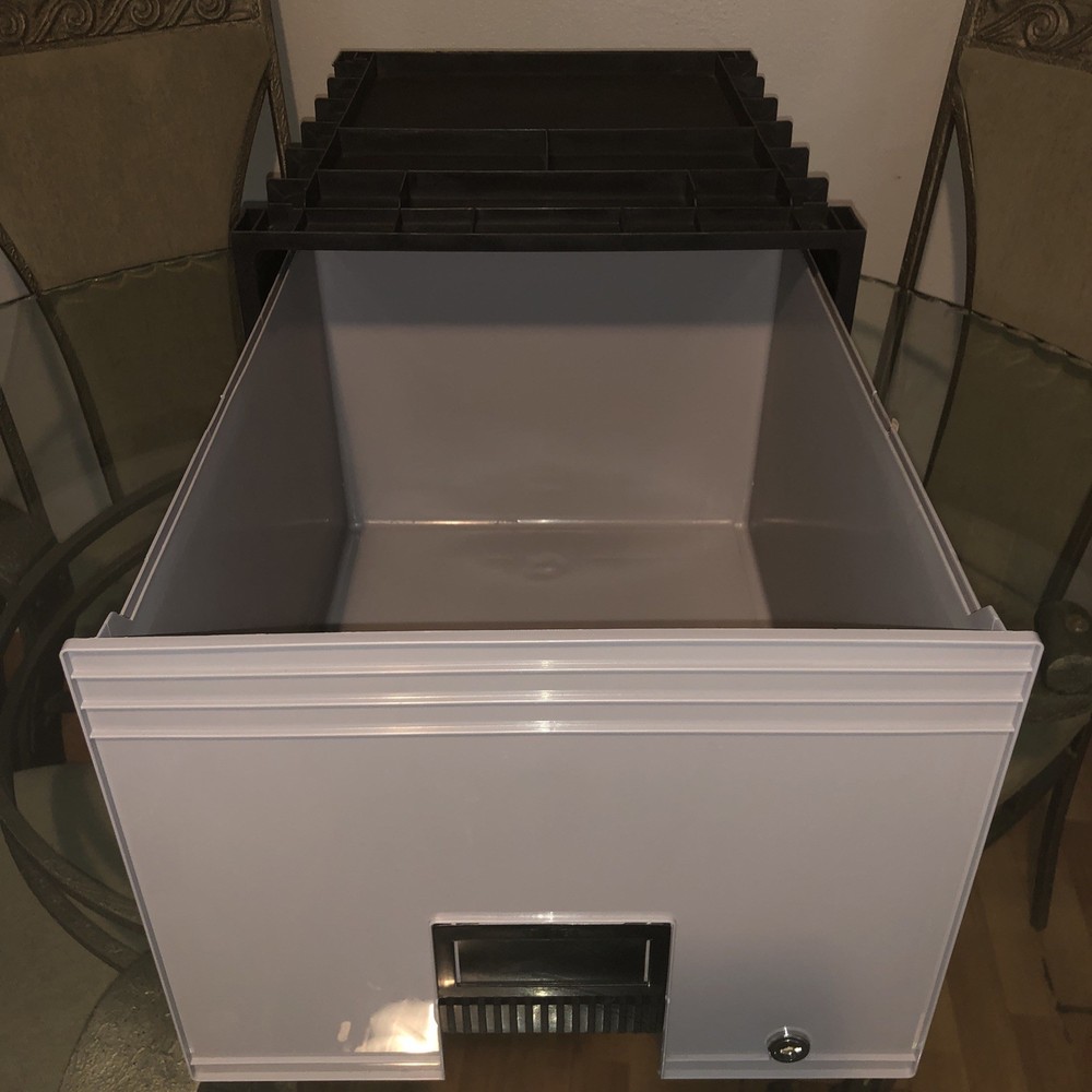 Storex 61155U01C Stackable Plastic Filing Drawer Missing Key