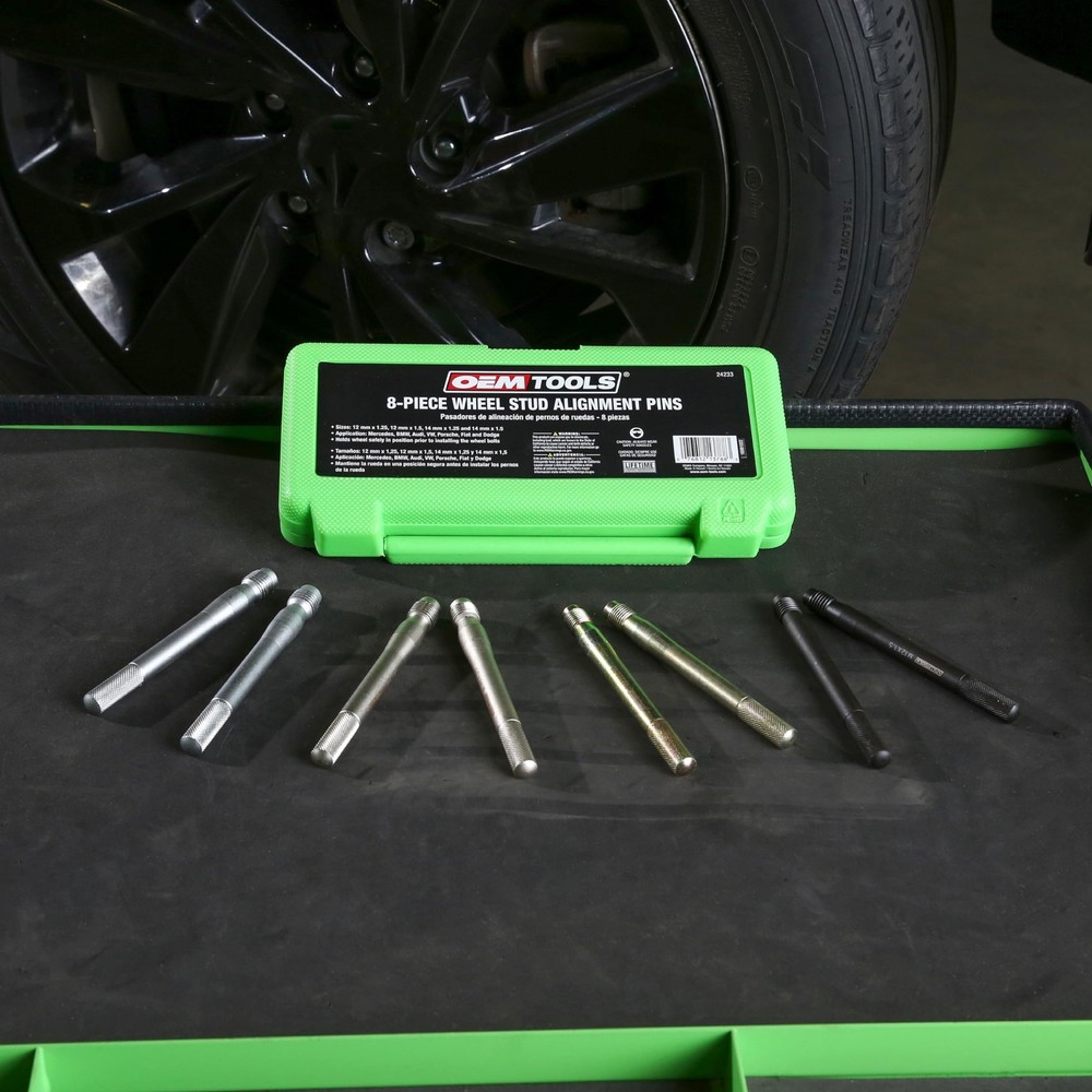 OEMTOOLS 24233 Wheel Stud Alignment Kit, Safe 8 Piece, Color Coded