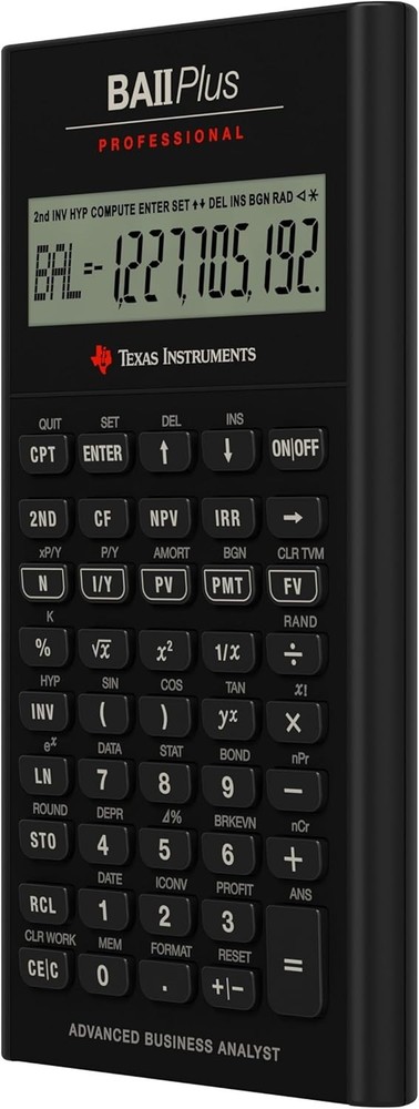 Efficient BA II Plus Calculator with Automatic Power Down Feature for Durability
