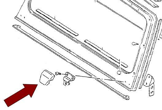 * USA SHIPPER * 85-95 SUZUKI SAMURAI FRONT WINDSHIELD FRAME BRACKET COVER