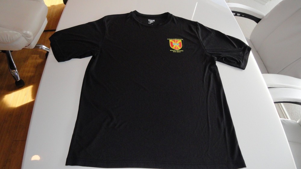 DISCONTINUED 916TH SUPPORT BRIGADE UNIT SHIRT BLACK