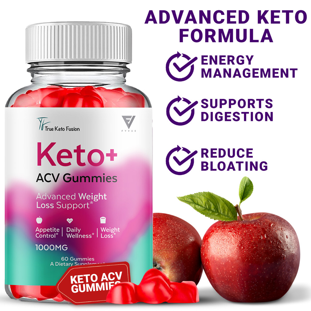 True Keto Fusion ACV Advanced Formula Supplement (60 Gummies)