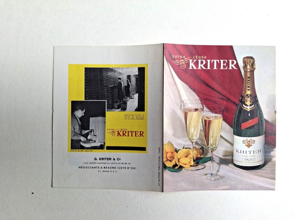 ADVERTISEMENT KRITER leaflet