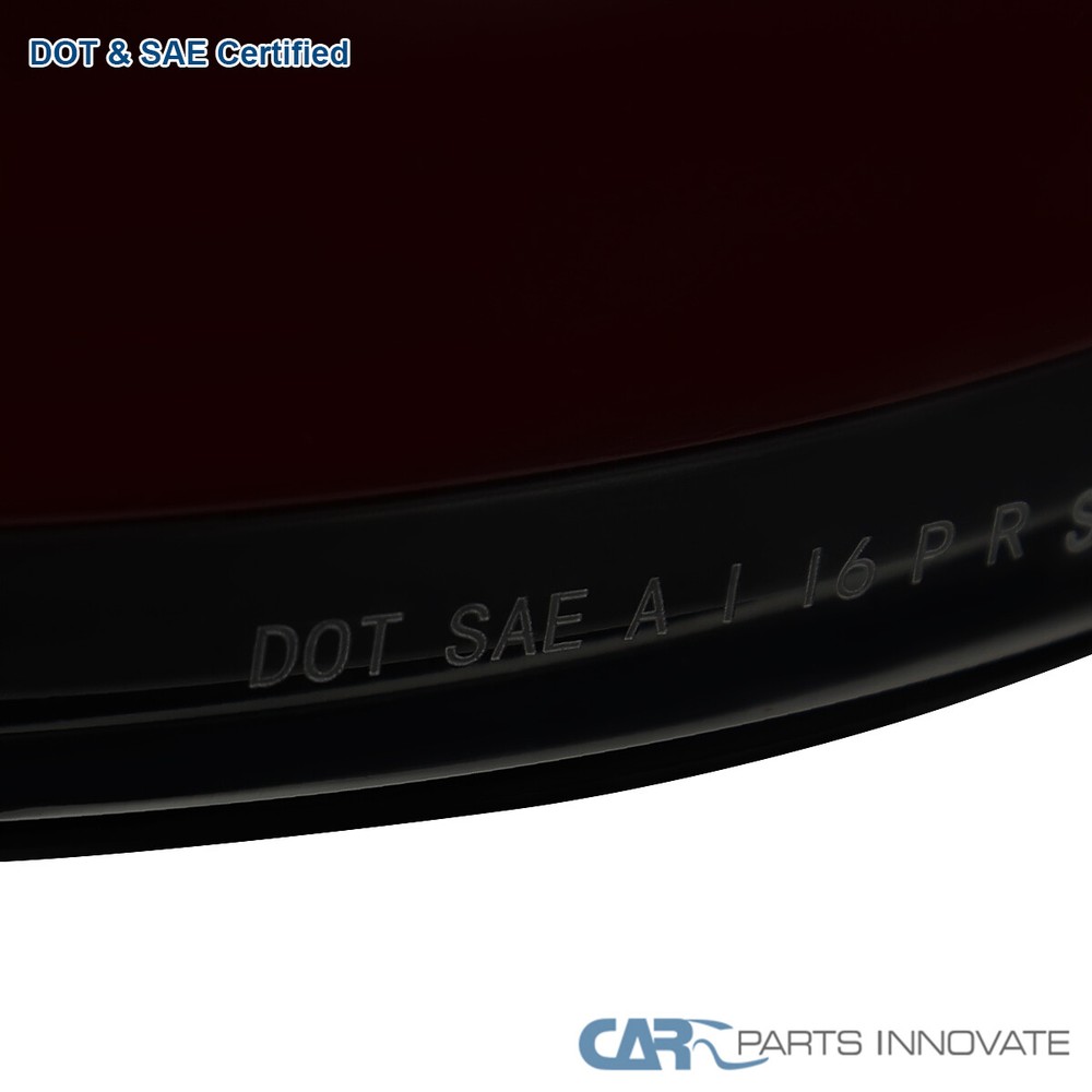 Fits 2013-2018 Ram 1500 2500 3500 Black/Smoke LED Tail Lights Sequential Signal