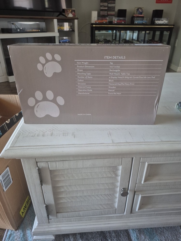 Pawprint Picture Frame Keepsake Kit