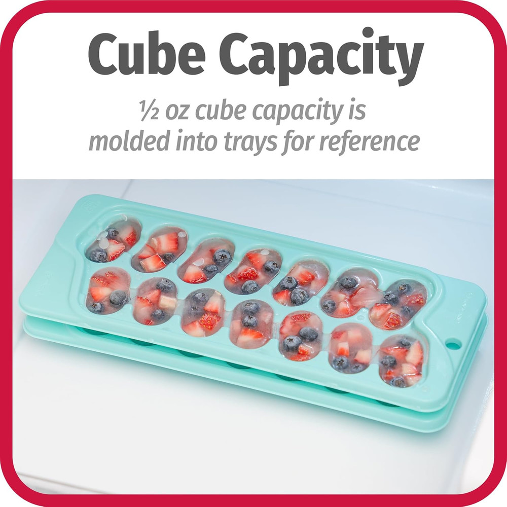 Good Cook 2-Pack Ice Cube Trays, Blue
