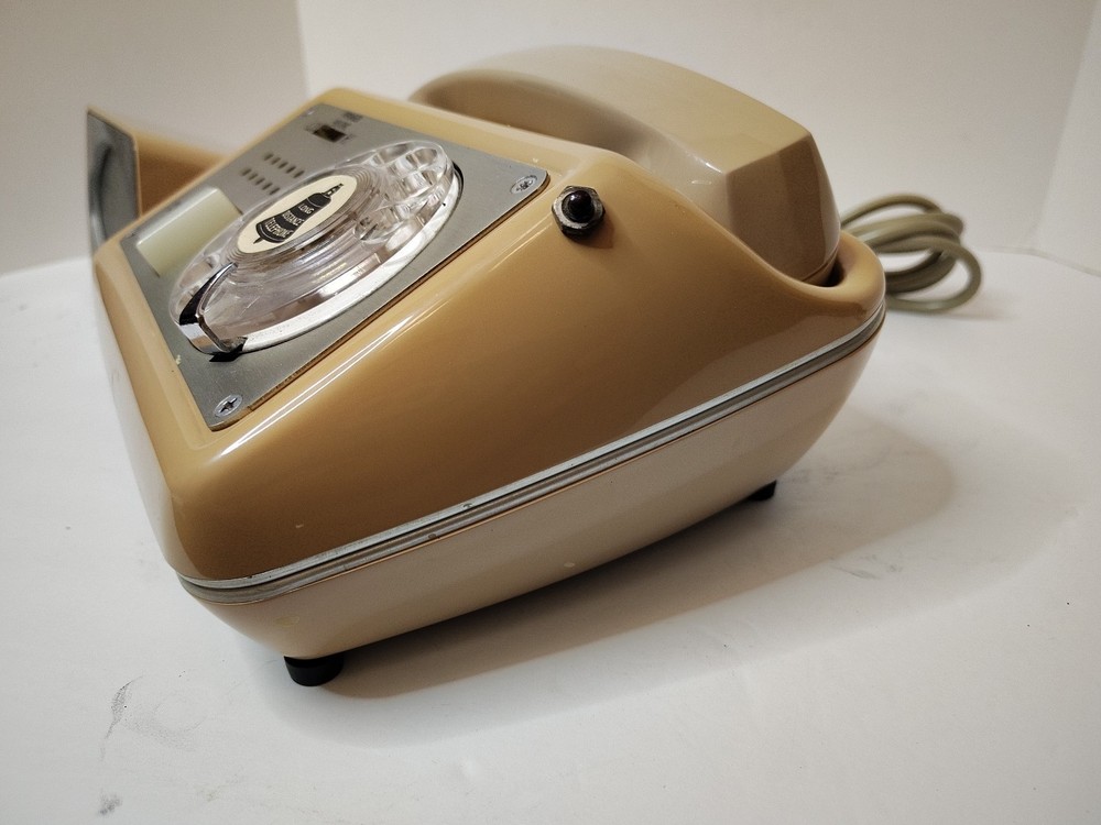 AUTOMATIC ELECTRIC EXECUTIVE-BEIGE-MODEL 880 ROTARY SPEAKER PHONE ***READ***