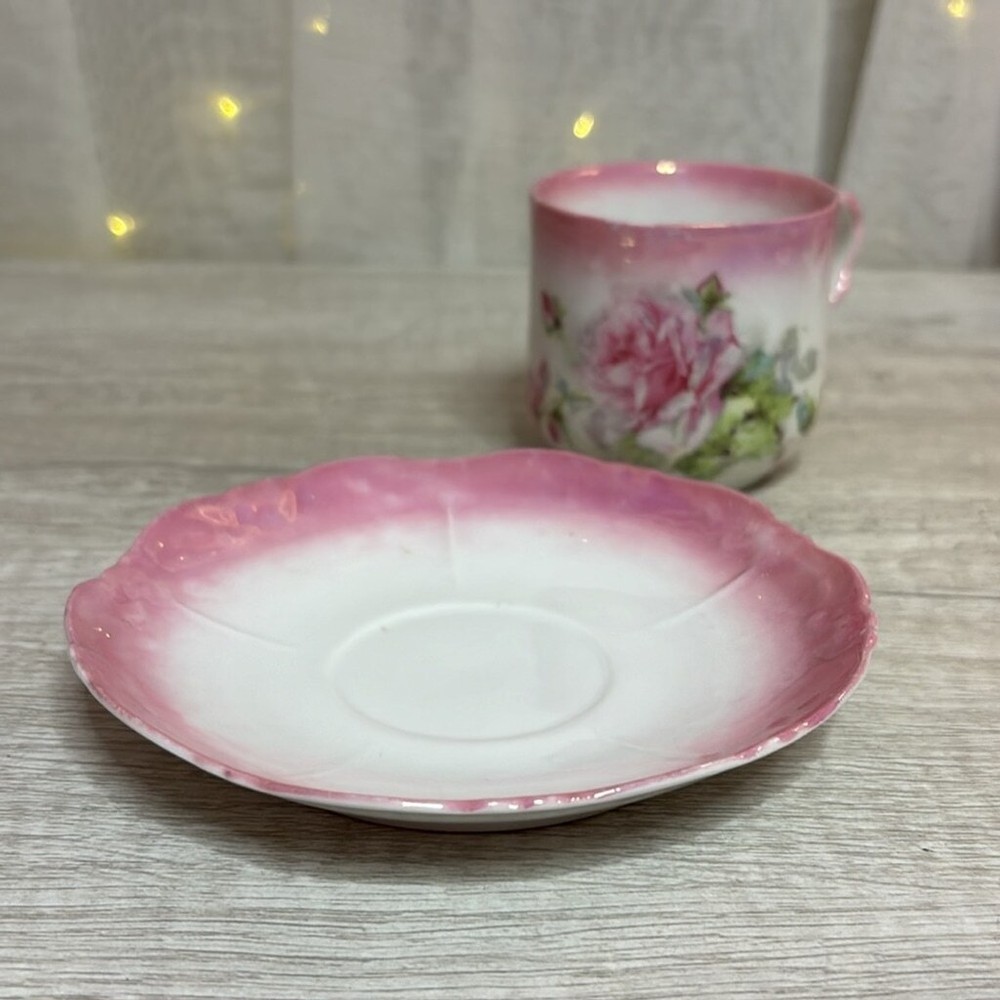 Rose Teacup & Saucer