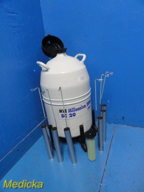 Millennium 2000 SC 20 Liquid Nitrogen Container W/ Canister and Trolley ~ 36985