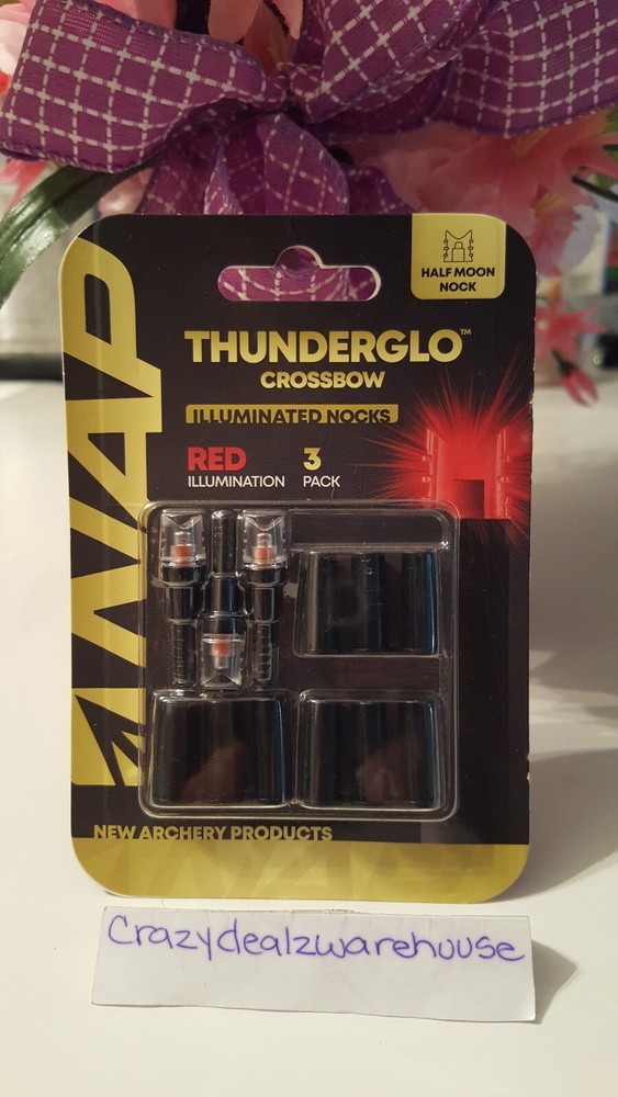NAP ~ Thunderglow Illuminated Nocs 3 Pack ~ Halfmoon/Crossbow ~ Red