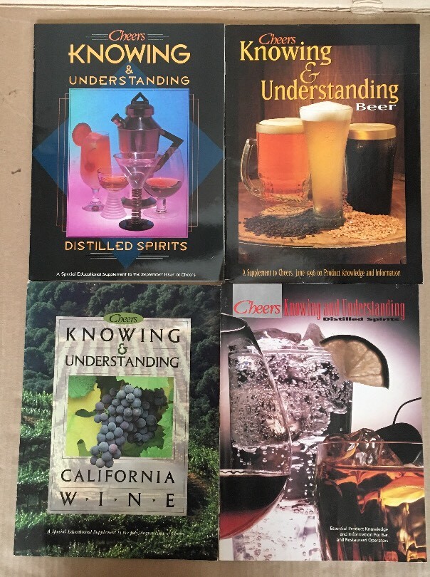 Cheers Knowing & Understanding Beer Wine Distilled Spirits Guide Lot Vintage