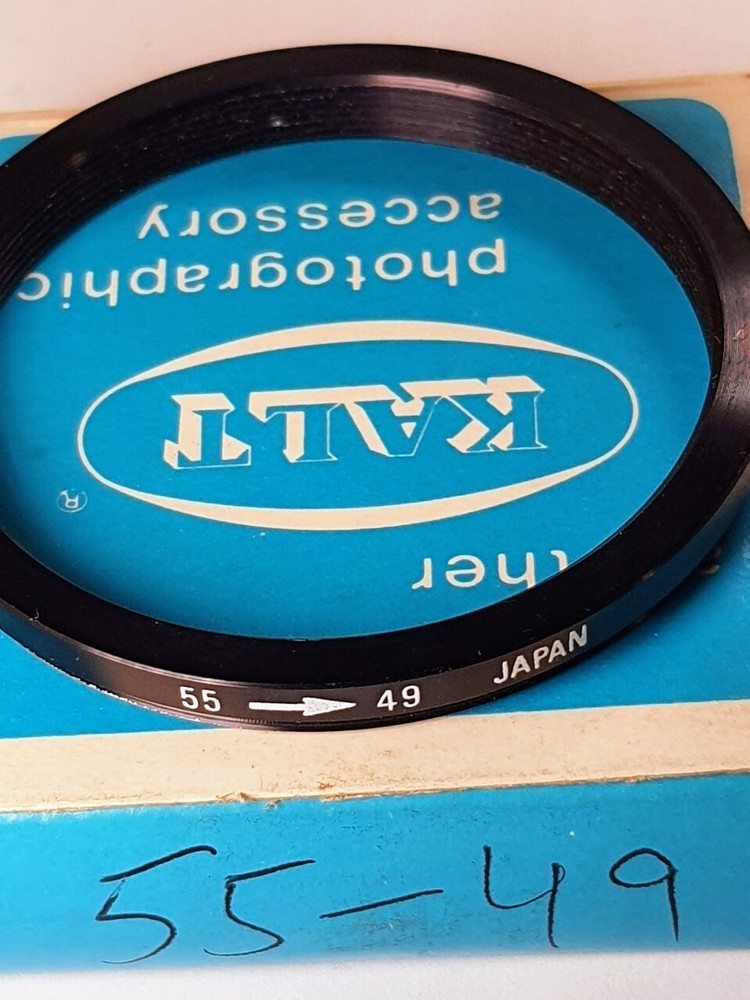 55-49mm Step-Down Lens Filter Converter Adapter Ring 55mm-49mm Metal E55-E49