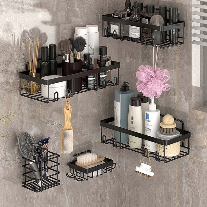 5 Pack/Set Shower Caddy Adhesive Shower Organizer for Bathroom Storage & Kitchen