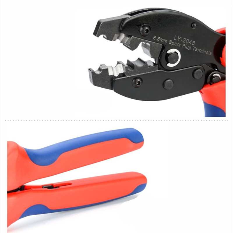 Spark Plug Plier Crimper LY-2048 8.5mm Spark Plug Wire Crimping Stripping Tool