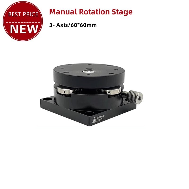 LSD-BDSP-606 60x60mm Three Axis Manual Rotation Stage Displacement Platform tp1