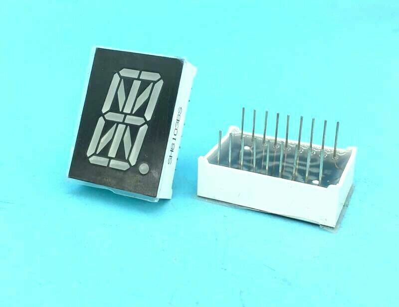 10PCS Digital Tube blue LED Display Common Cathode 0.8" 27.7x20mm 16 Segment