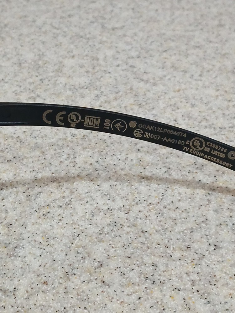 Sony TDG-BT400A Active 3D Glasses Black *Missing Nose Support*