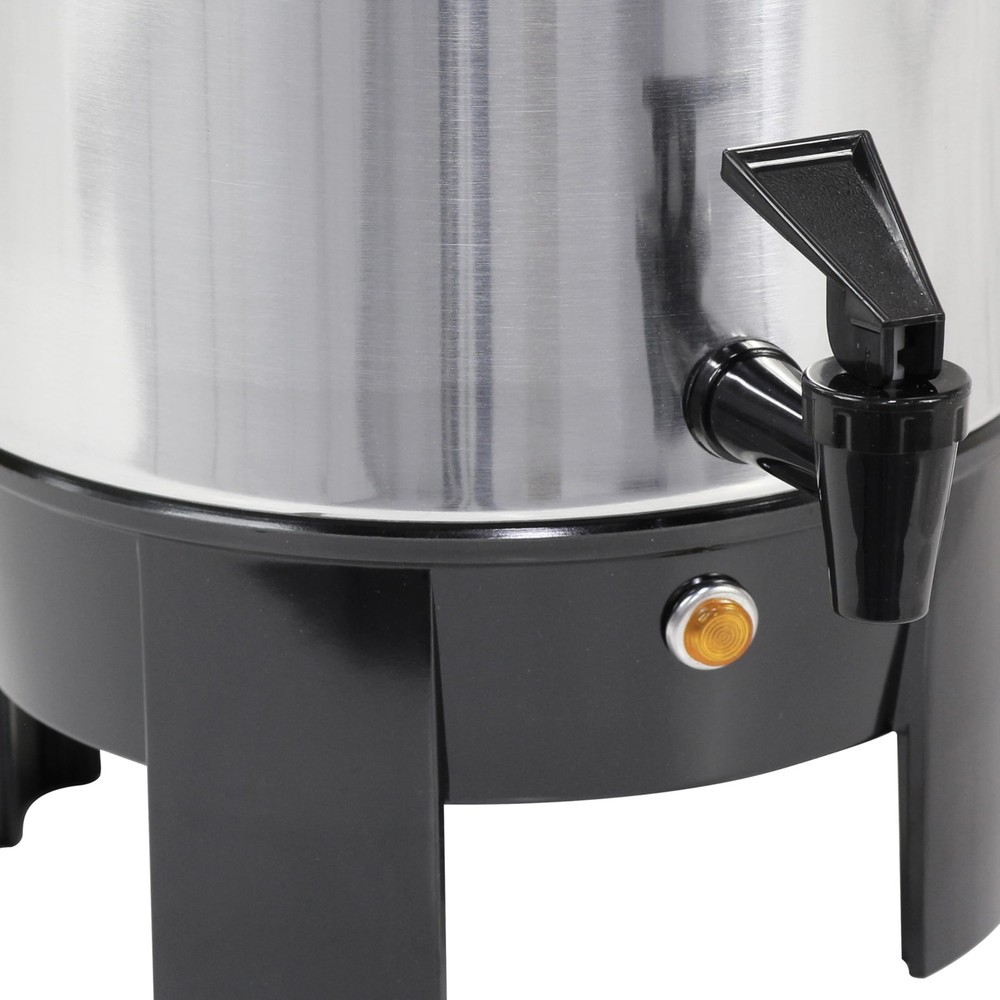 West Bend Coffee Urn Highly-Polished Aluminum Features 42-Cup, Silver