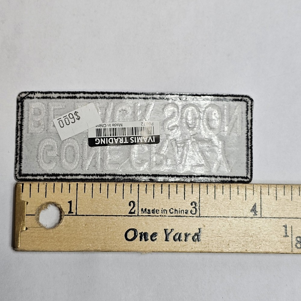 Gone Crazy Be Back Soon Motorcycle Biker Patch 4"