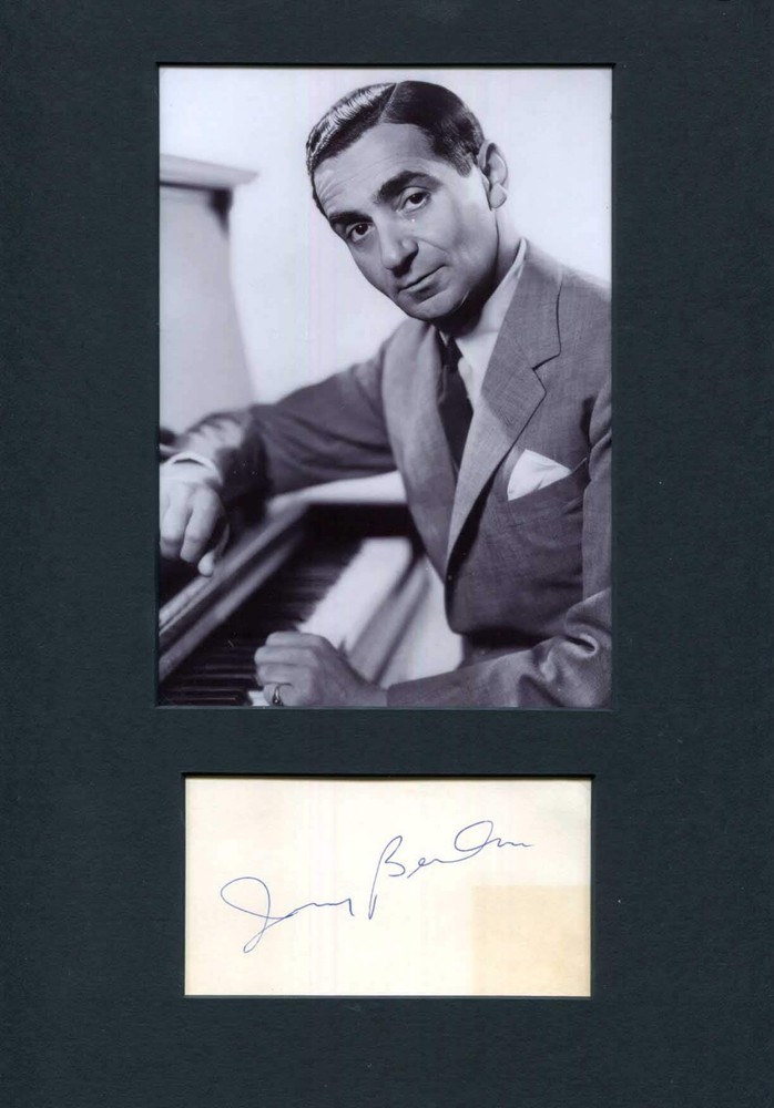 COMPOSER Irving Berlin autograph, signed album page & mounted