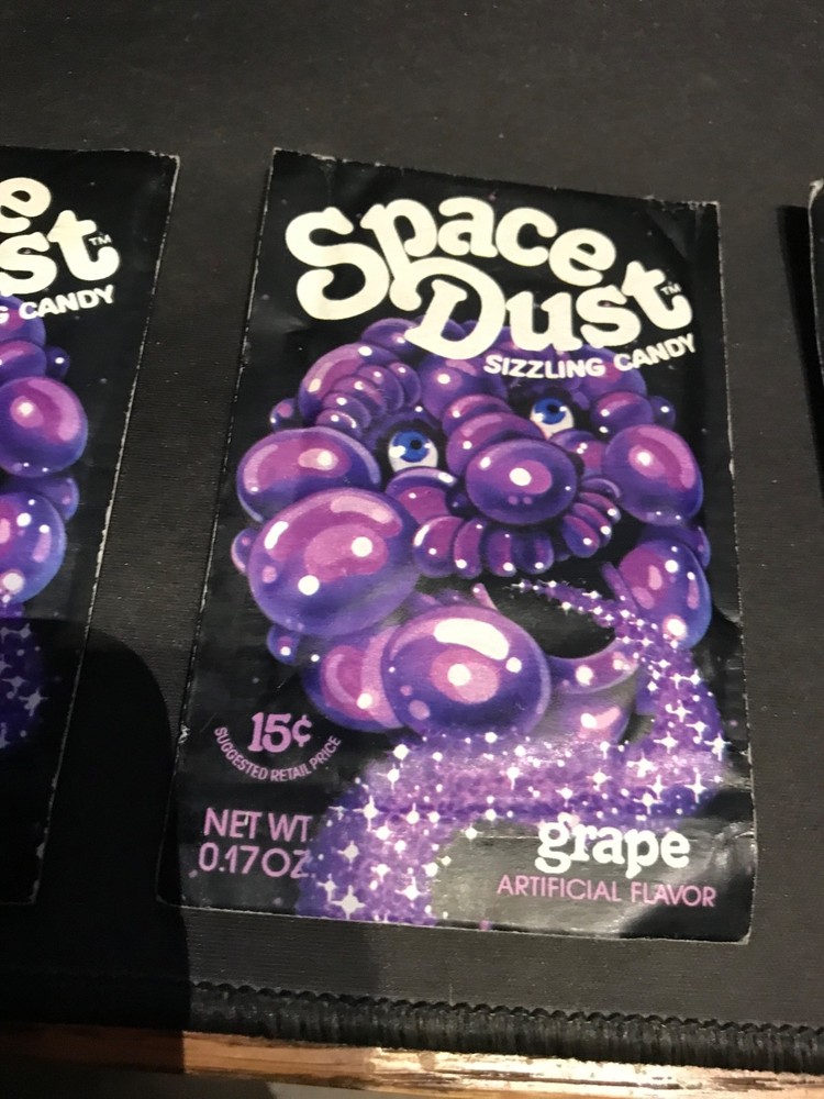 3 total Vintage Space Dust Sizzling Grape Candy sealed
