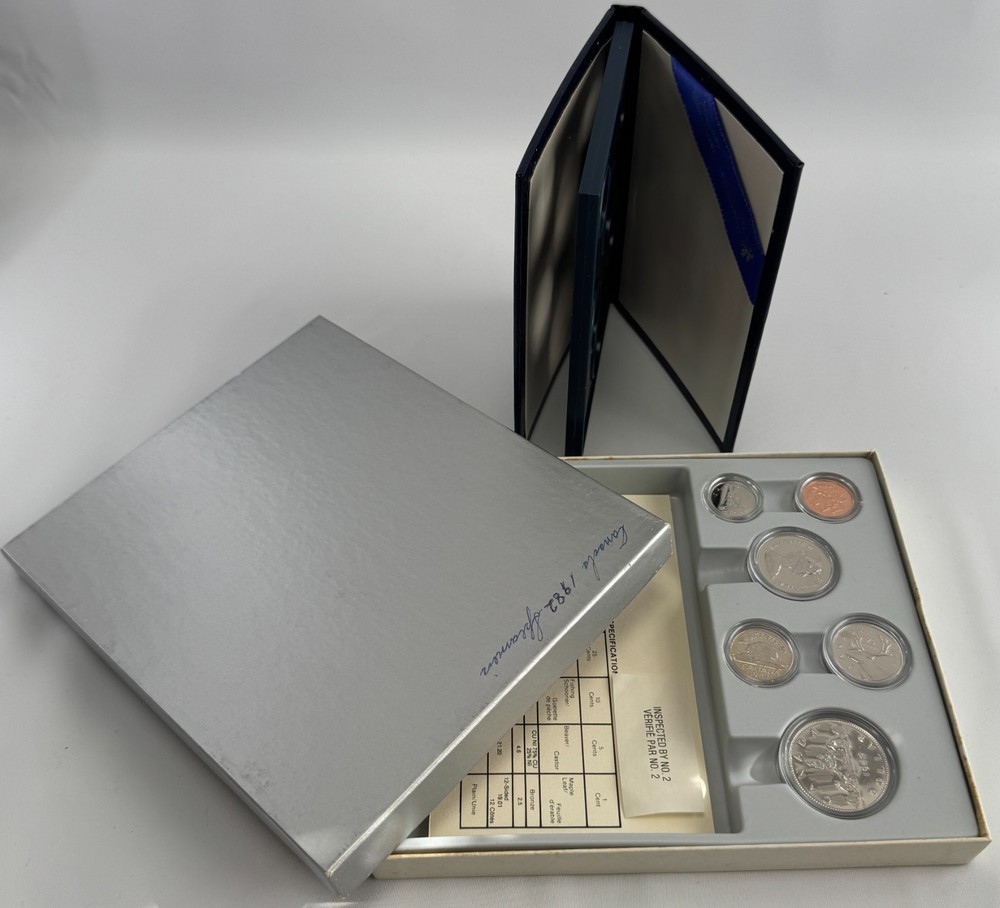 1982 Canada 6-Coin RCM Specimen Set Box and COA