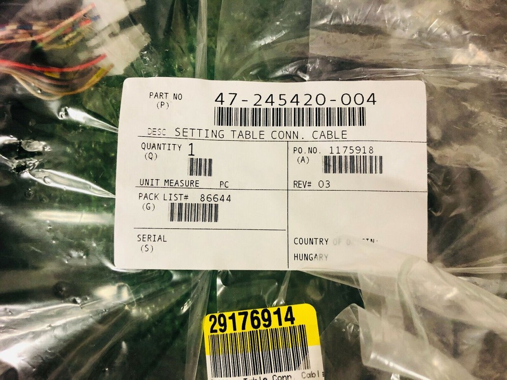 Brunswick 47-245420-004 Setting Table Connection Cable, 47245420004