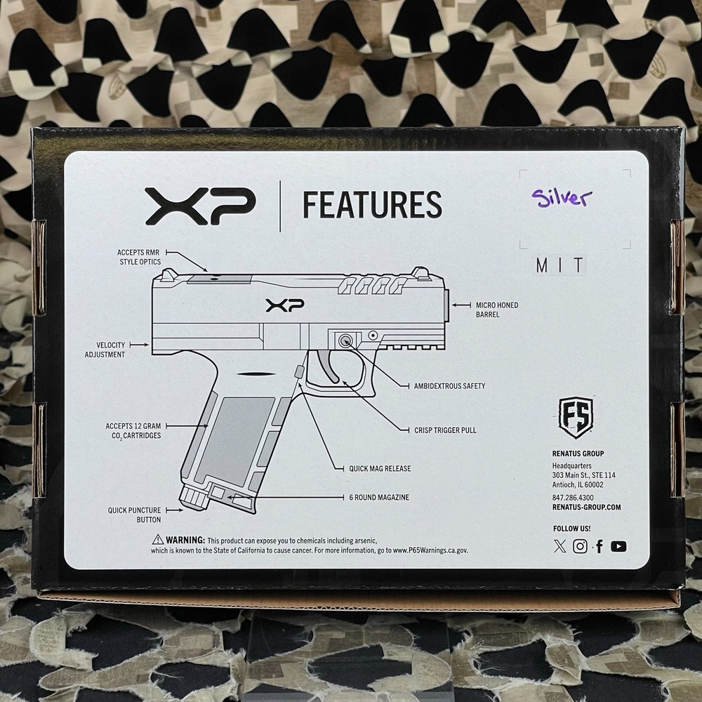 NEW First Strike XP Paintball Pistol - Silver/Black