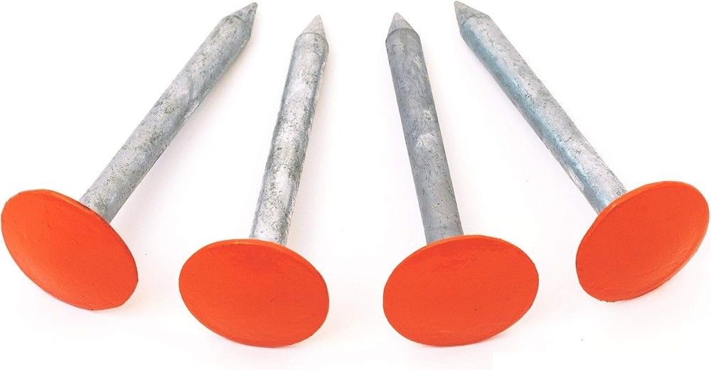 Hi-Vis Orange Property Stakes - 4 Pack