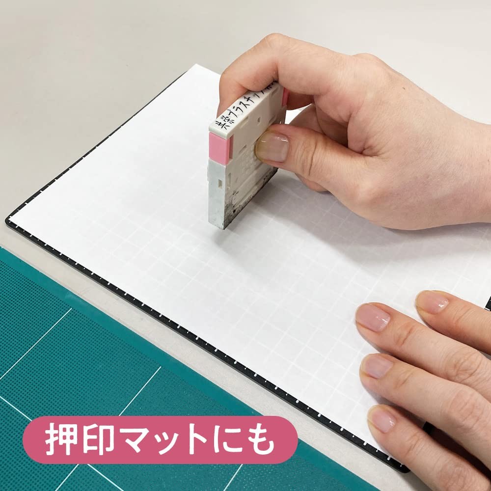 Underlay writing mat B6 black grid WMS-B6-BL