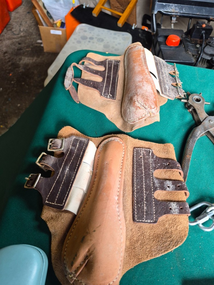 splint boots horse very nice suede / leather