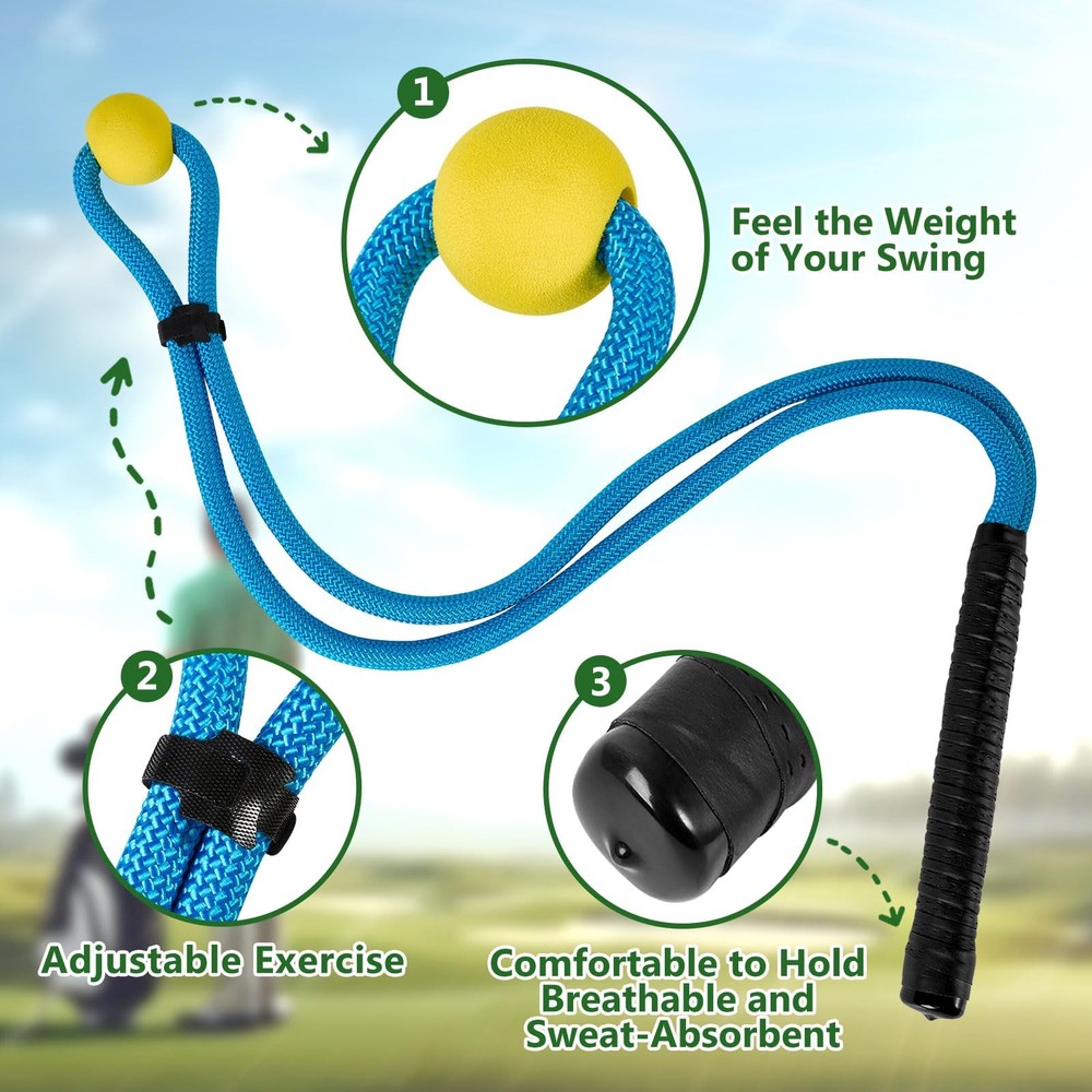 Golf Rope Swing Trainer Set-Golf Swing Training Aid,Improved Golfers Swing an...