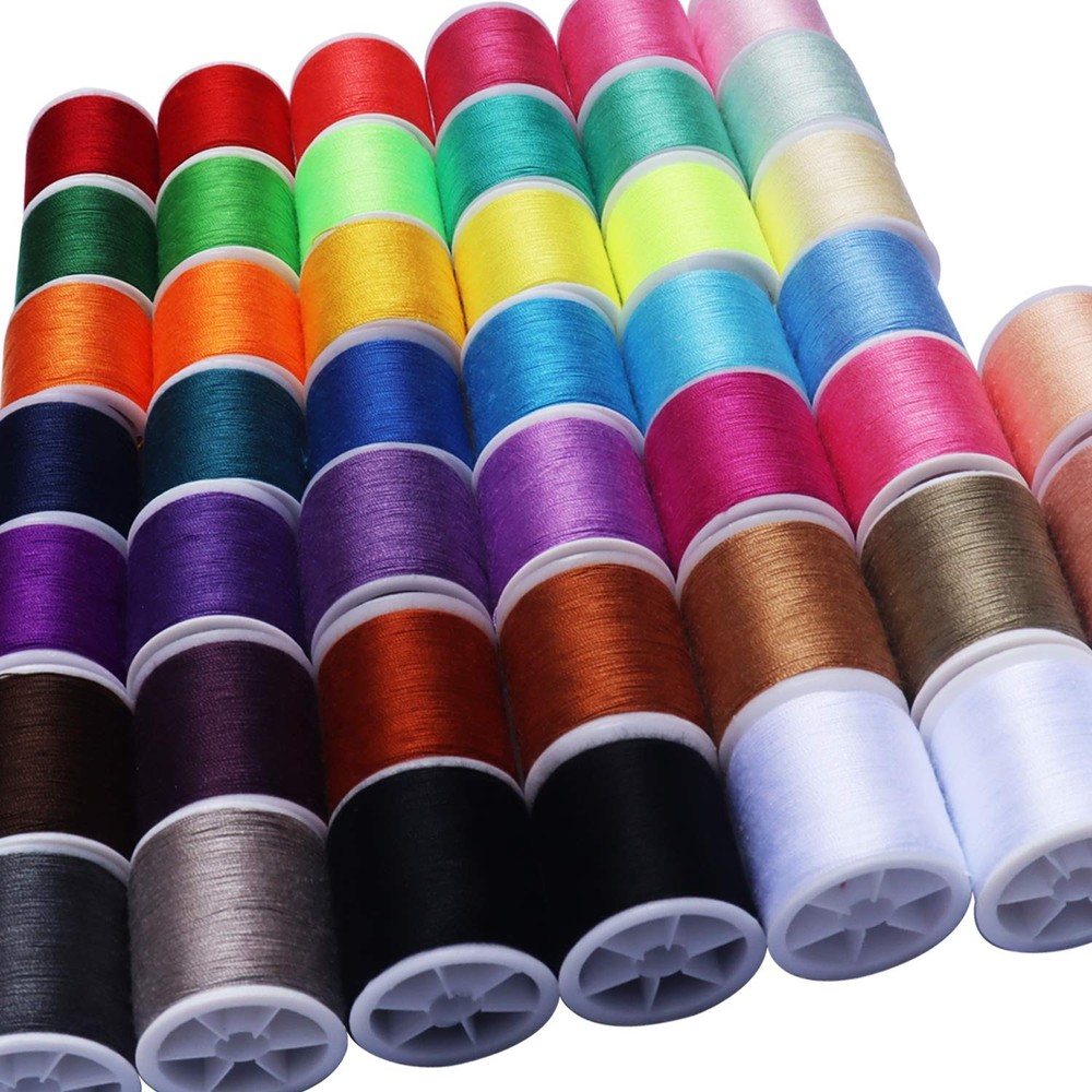 45 spools Sewing Thread Kits Polyester for Hand Machine Sewing,100yards