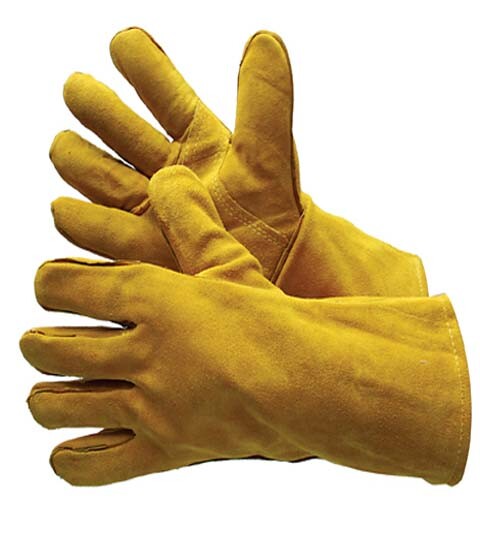 2-DZ WELDING GLOVES FULLY WELTED & LINED IN HIGH-GRADE SHOULDER SPLIT COWHIDE- L