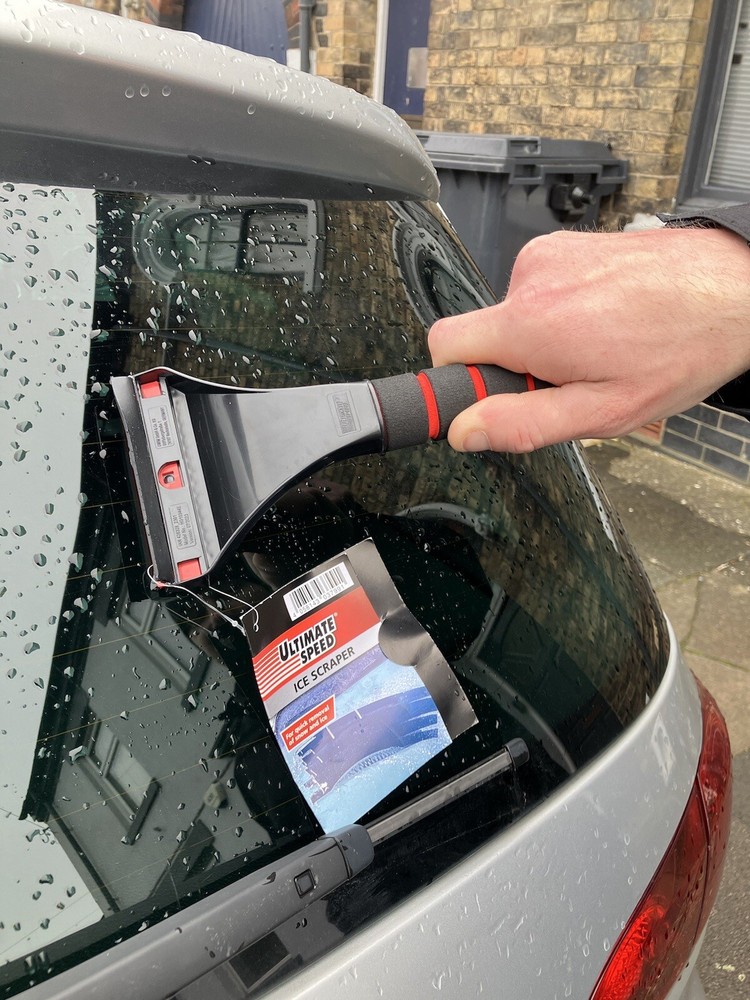 Ice Scraper With Squeegee Soft Grip Handle Car Windscreen Snow Wind Shield Frost