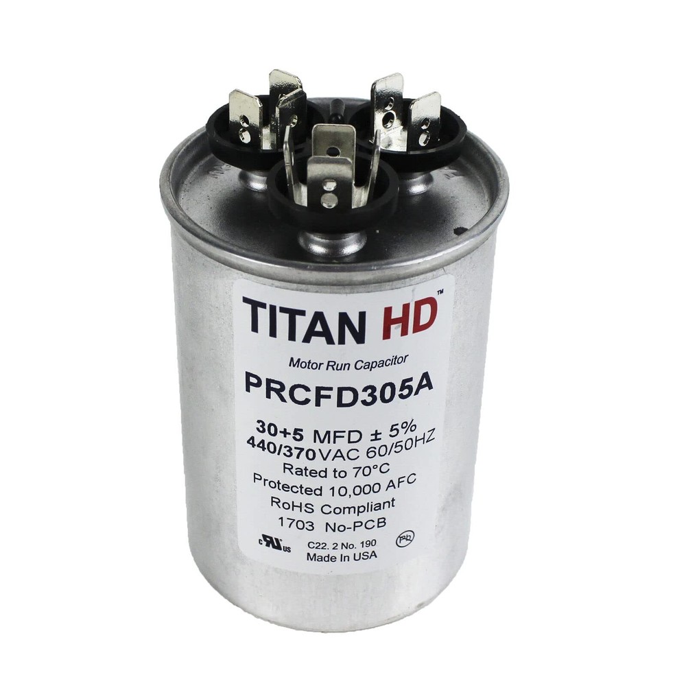Packard PRCFD305A Motor Run Capacitor Oval / MFD 30/5 / Volts 440